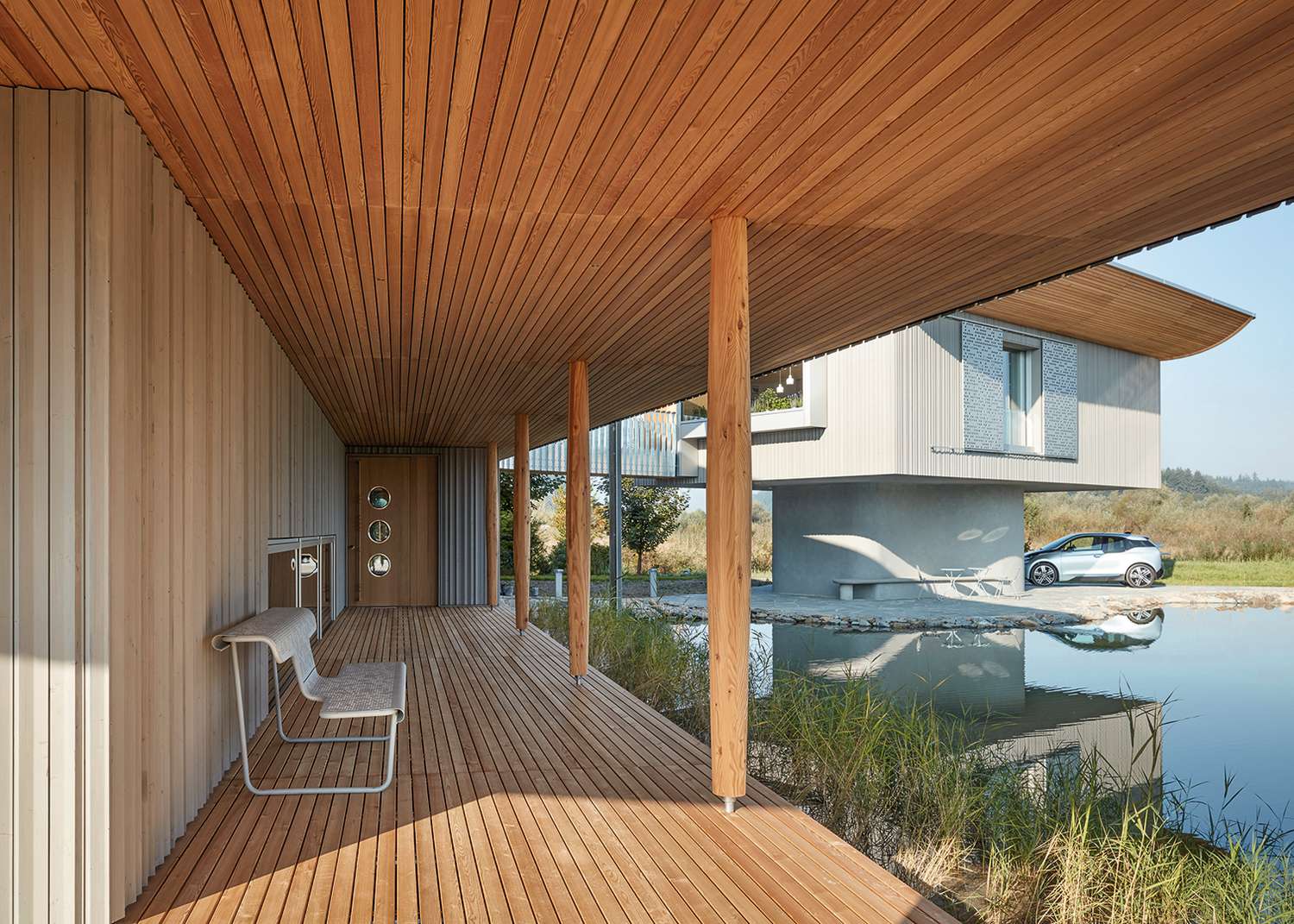 Hightech-Haus aus Holz
