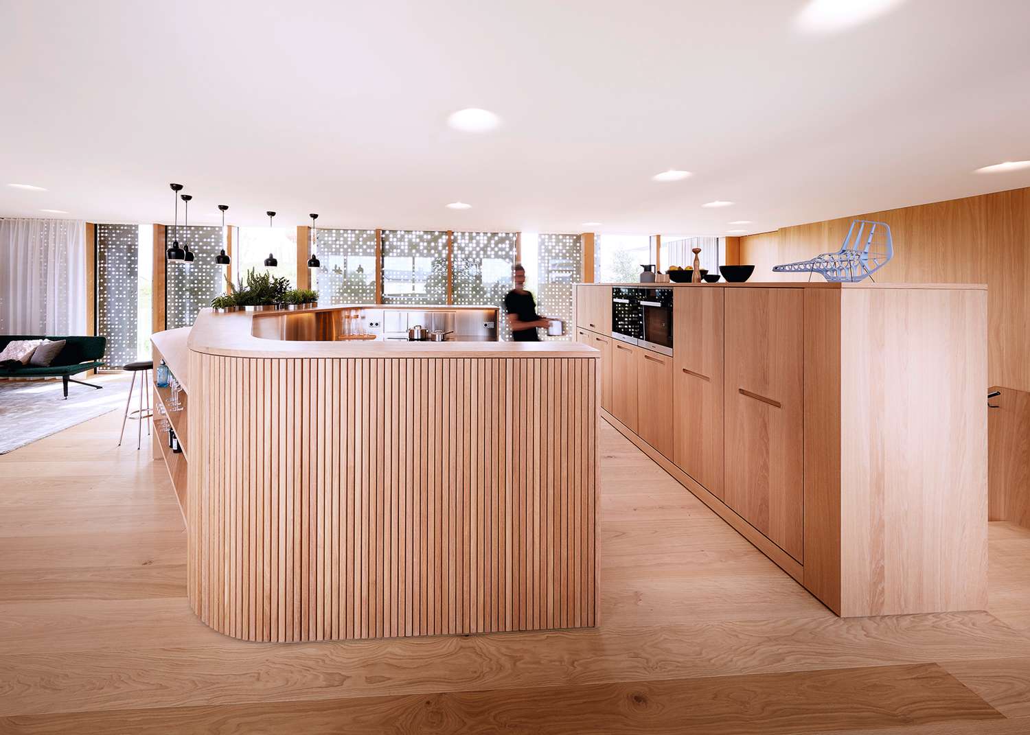 Hightech-Haus aus Holz