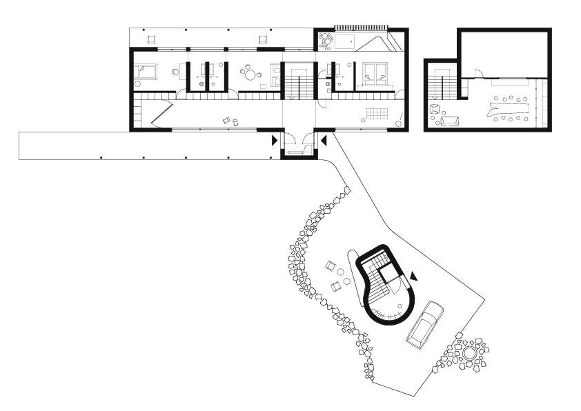 Hightech-Haus aus Holz