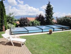 Teleskop-Überdachung für Pool