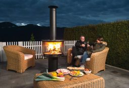 Geschlossene Grillfeuerstelle