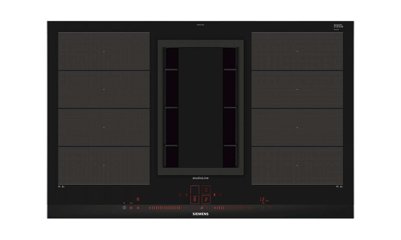 Kochen und Lüften auf einer Ebene