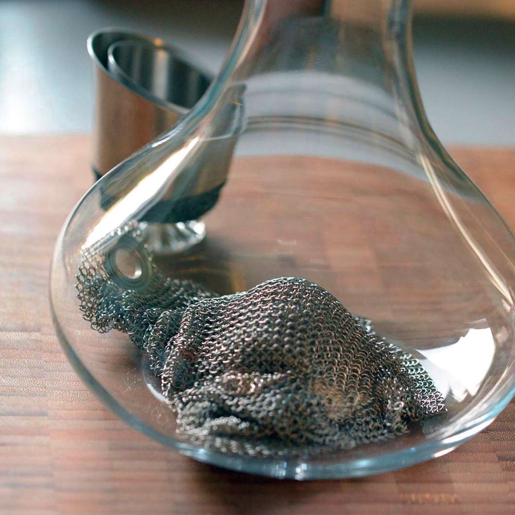 Reinigungstuch aus Metallgewebe