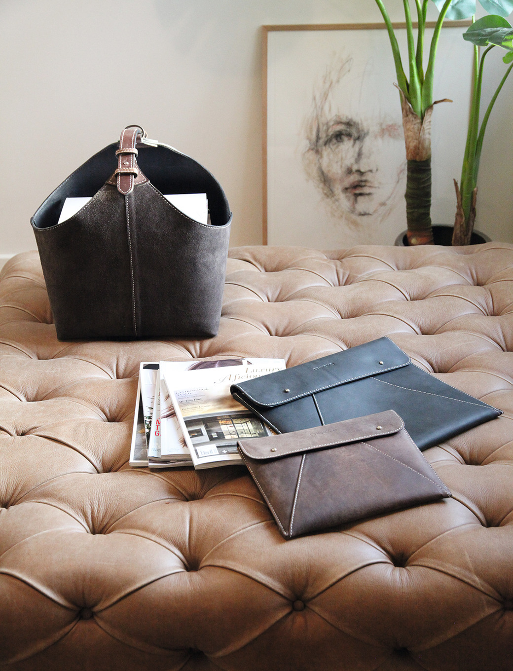 Gemütlich mit Holz und Leder