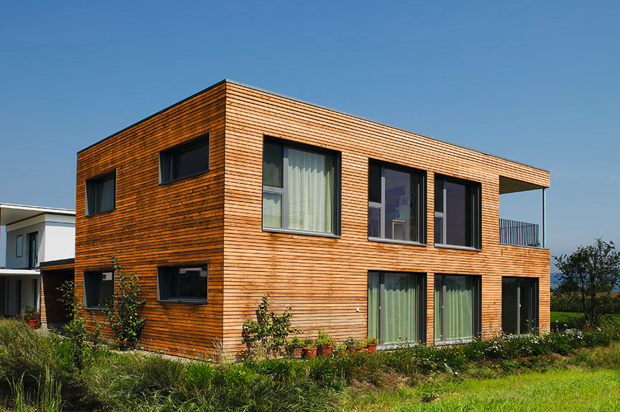 Verwitterte Holzfassaden