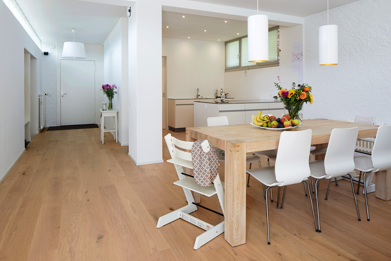 Warmes Holz unter den Füssen