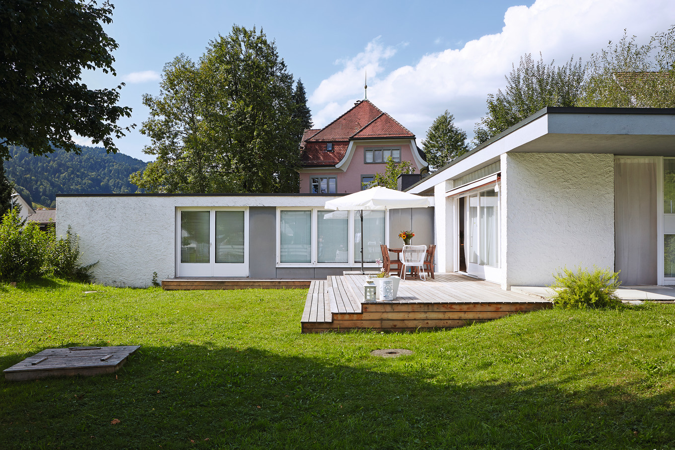 Warmes Holz unter den Füssen