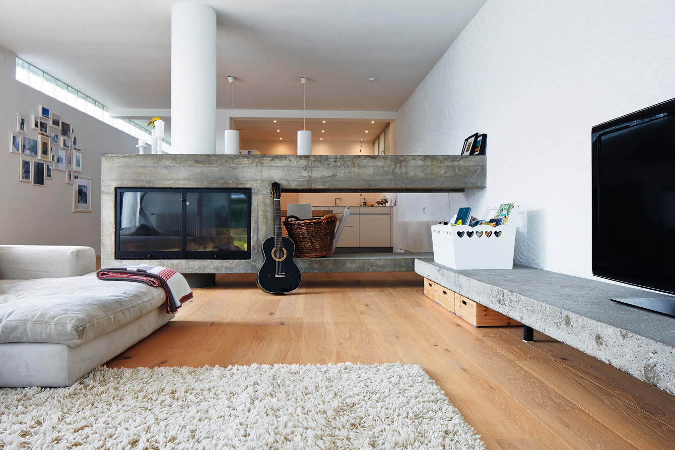 Warmes Holz unter den Füssen