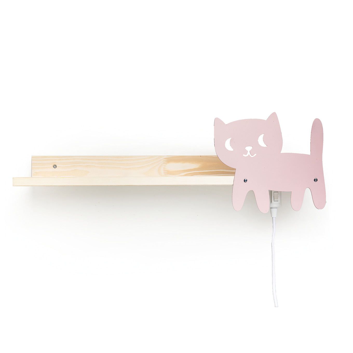 Wandregal mit Leselampe