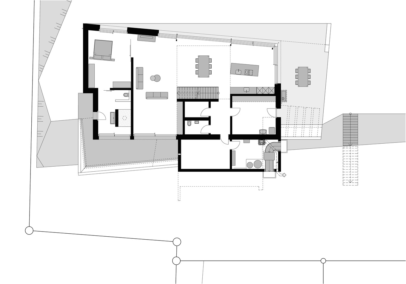 Ein Diamant aus Glas und Beton