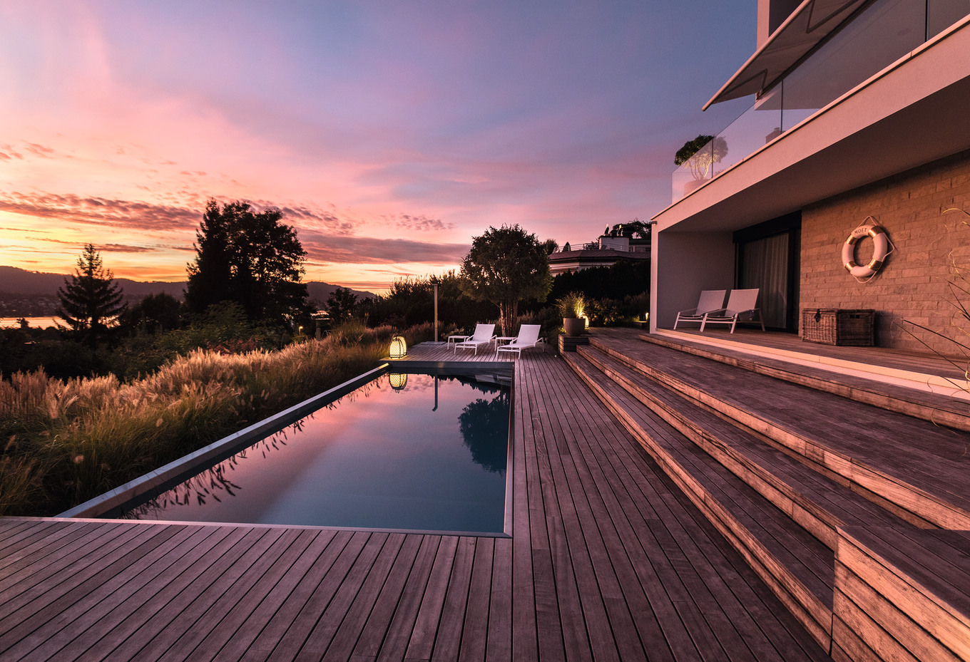 Ein Gräsermeer am Zürichsee