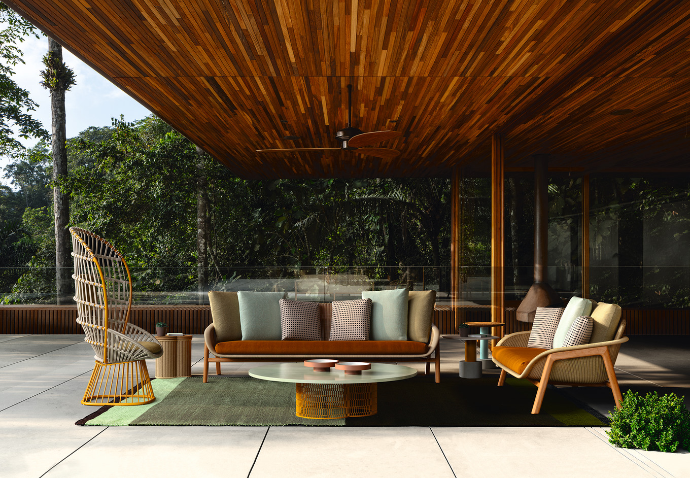 Mit dieser Sitzecke geht es Ab Auf die Insel