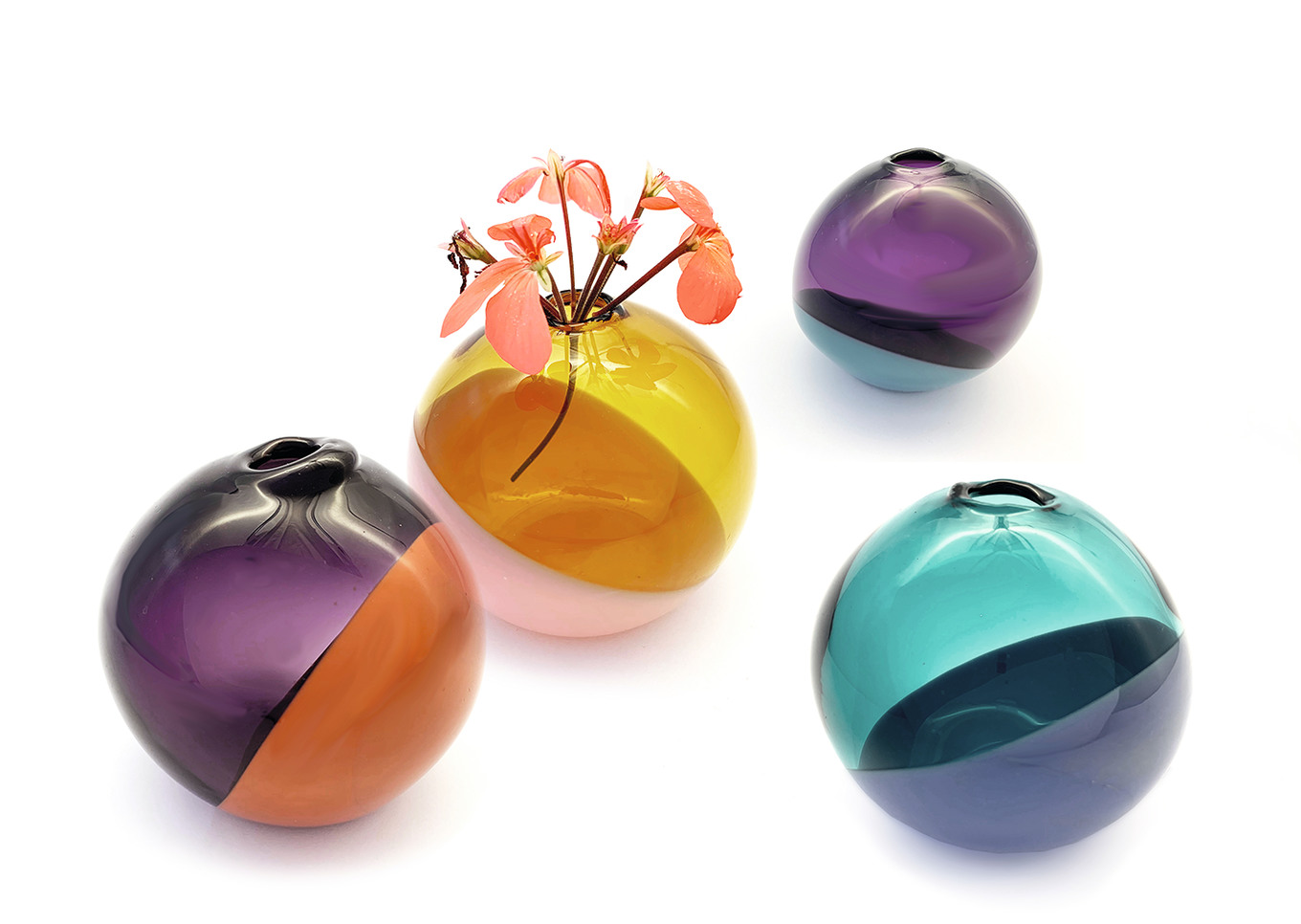 Farbenfrohes Glasdesign