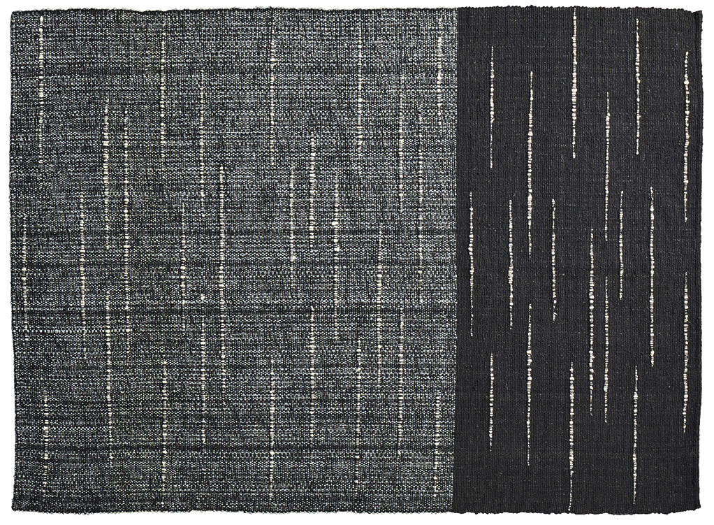 Web- und Knüpfkunst auf einer Fläche