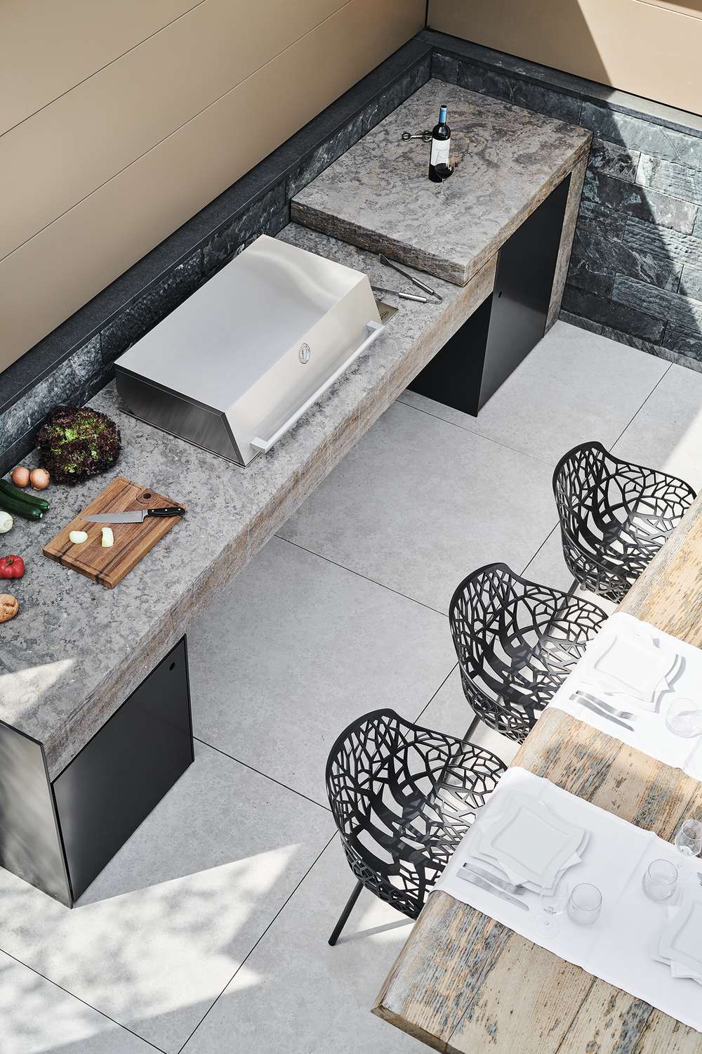 Freiluftküche am Pool