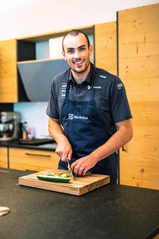 Wenn Skirennfahrer den Kochlöffel schwingen