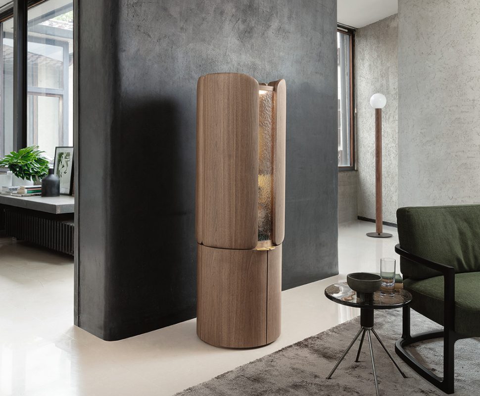 Zylinderförmige Wohnzimmerbar