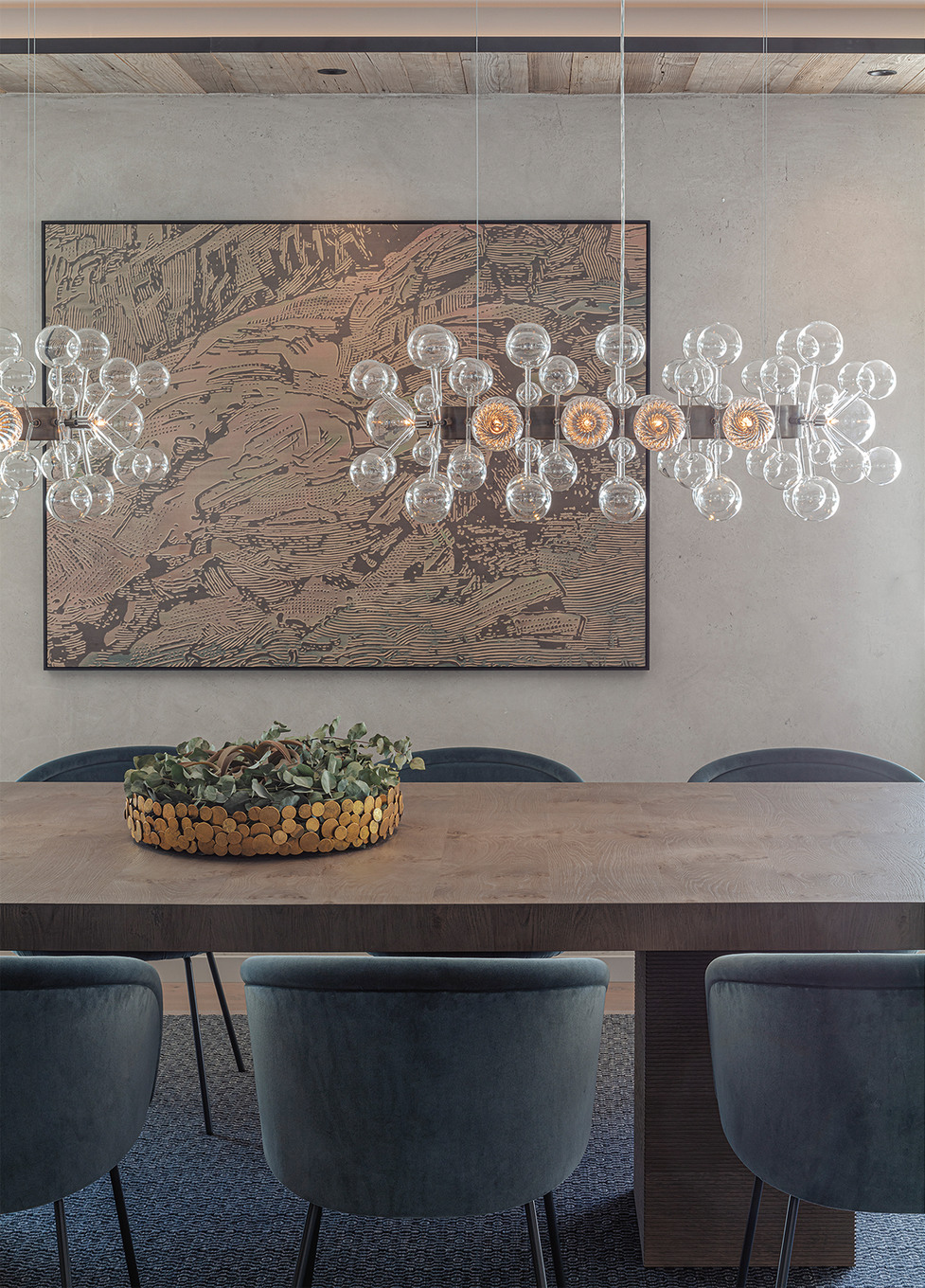 Kugelförmige, unterschiedlich grosse Gläser